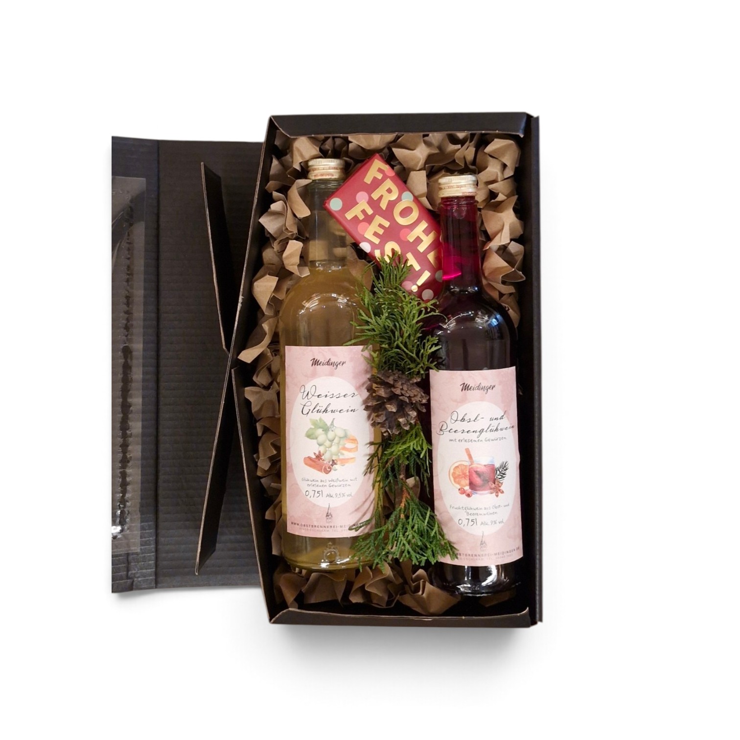 Geschenkbox " Glühwein-Duo"